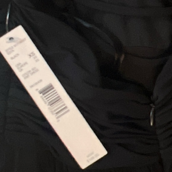 Gianni Bini Black Formal Gown Crisscross Straps Maxi Dress XS NWT - Picture 5 of 8